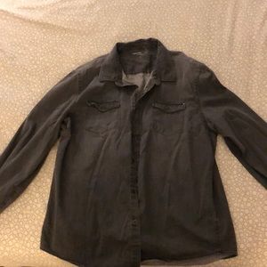 Calvin Klein Gray Shirt Casual